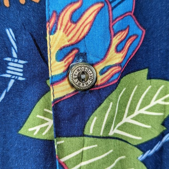 Harley-Davidson Tropical Hawaiian Button Up Shirt Size 3XB - Picture 6 of 12
